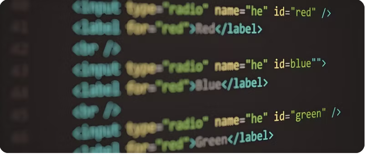 화면에 표시된 HTML 코드