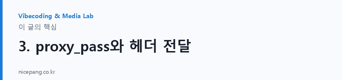 3. proxy_pass와 헤더 전달 — 요약